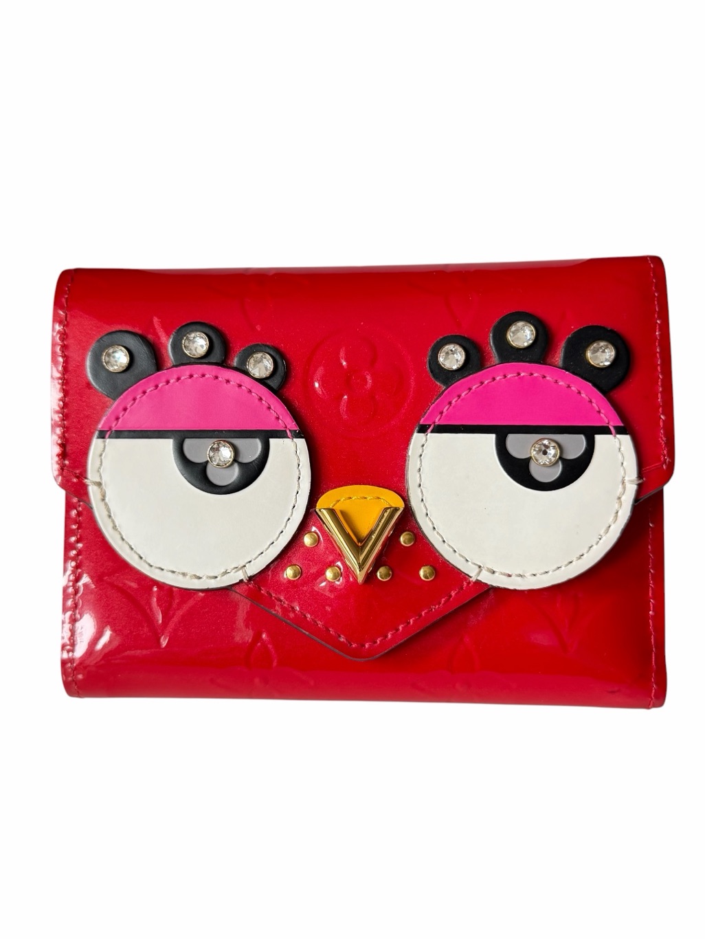 Louis Vuitton Angry Birds Victorine Wallet Monogram Vernis Red Limited Edition
